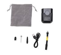 Naroote Portable Tire Inflator Pump, Mini Air Compressor, One Key Inflation and Auto Stop with Type C Charging, Built in 480mAh Battery, Ideal for Car Tires, Bikes, Inflatables (Black)