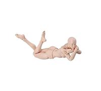 Naroote Posable PVC Action Figure Body Artist Drawing Mannequin, Sketching Mannequin for Photography & Display (Skin Color #12)