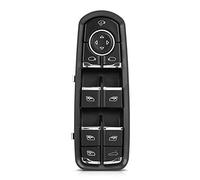 Naroote Powerful Front Fit for Master Window Switch Fit for 7PP959858 RDML DML Electric Window Control Switch for Cayman Power Control for Front Left Driver Side Black 5.9 X 2.2 X Inch