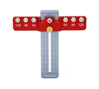 Naroote Precise Cabinet Hardware Jig Fast Drilling Guide Tool for Woodworkers Compact Design Durable Aluminum Alloy