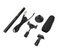 Naroote Professional Handheld Interview Microphone Wired for Journalists Outdoor Reporting Portable Aluminium Alloy