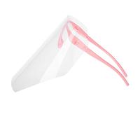 Naroote Protective Face Comfortable Anti-Fog Shield for Use, 10pcs Visor for Home Shop Professional, Plastic White Pink Green Blue 8.6 * 6.2in (Pink)