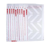 Naroote Punch Cards Professional Durable Hole Punched Index Cards for Knitting Machine 10pcs for Household Soft White
