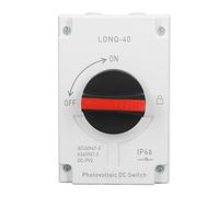 Naroote PV Solar Disconnect Switch IP66 32A 4P Heavy-Duty DC Isolator Switch for RV and Off-Grid Systems