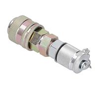 Naroote Quick Coupling Connector, Small Size Lightweight Hydraulic Pressure Testing Adapter with Advanced Structure, Ideal for Hydraulic System Testing G1/8in