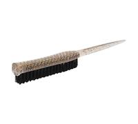 Naroote Rat Tail Teasing Brush, Glitter Handle Soft Nylon Brush, Volume Adding Comb with Easy Grip, Ideal for Fuller Looking Hair & Back Combing (Gold)