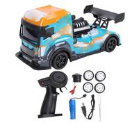 Naroote RC Drift Car, 4 Wheel Drive Remote Control Racing Sport Car Toy with Color Changing Lights, Dual Tire Sets & Protective Rubber Bumper Design for Adults Boys Kids, Orange