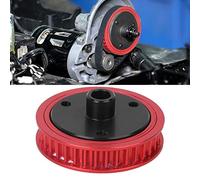 Naroote RC Gears, RC Car Motor Gears Rubber Belt Modified Combination Motor Fit for Axial SCX10 Car Model (Red)