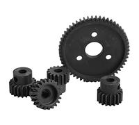 Naroote RC High-Strength Steel Spur Diff 54T Main Gear 16T 18T 20T 21T 32P Motor Pinion Gears Set for Slash 2WD, Anti-Rust, Easy Install, Authentic Performance, 5 Gears for RC Cars