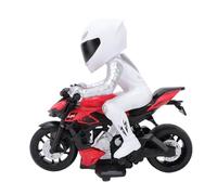 Naroote Rc Motorcycle, High Speed Rc Stunt Motorcycle Toy with Cool Lighting Effects & Powerful Electric Engine, Flexible Handling, Enjoyable Experience for Stunt Enthusiasts (Red)