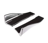 Naroote Rear Bumper Diffuser, Spoilers For Cars 2pcs Universal Glsooy Black ABS with Mounting Screws Rear Diffuser For Bumper Deflector
