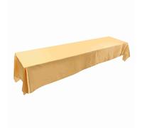 Naroote Rectangle Tablecloth, 145 X 320cm Premium Polyester Table Cover, Stain Wrinkle Resistant Cover with Seamless One Piece Design, Ideal for Banquets, Weddings, Parties & Restaurants (Gold)
