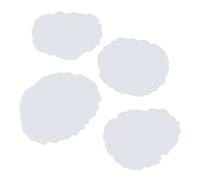 Naroote Resin Coaster Molds Easy Demolding Simple Operation 4 Piece Set for Decorations Teachers, Family & Friends Silicone