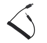 Naroote RM-VPR1 S2 Shutter Cable, Stretchable Spiral Cord for A7III A9/A99 Ii A7 Ii A6500, 0.5m, Black (3.5mm-S2#01)