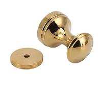 Naroote Robe Hook Simple Beautiful Copper Clothes Hook for Bathrooms and Barber Stores Strong Durable Single Wall 1 Pack (Gold)