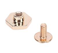 Naroote Round Head Screws, Kit of Prisoners for Safe Hexagonal Rivets and Sales 50 Sets to Repair Leather Crafts Objects (Light Gold)