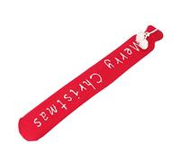 Naroote Rubber Hot Water Bag 72cm 2000ML Fast Heat Transfer Hot Water Bottle for Waist, Neck and Back (Red Christmas)