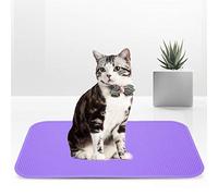 Naroote Safe Durable Non Slip Mat for Pet Grooming Bathing Table Easy to Clean Water Absorbent for Dogs 22.4x14.9 Inch Pink/Purple/Green (Purple)
