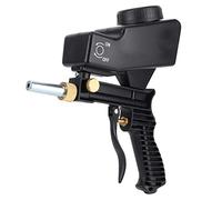 Naroote Sandblasting Gun Portable Gravity Type Small Sandblasting Car Sandblaster for Automobile Supplies (Black)