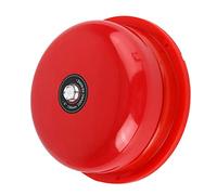 Naroote School Bell, Fire Alarm 6 Inches Stainless Steel Fire Control Internal Strike Type Bell Metal Electric Security Alarm Pull Station for School, Factory, (#1)