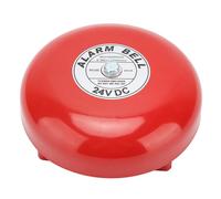 Naroote School Bell, Fire Alarm 6 Inches Stainless Steel Fire Control Internal Strike Type Bell Metal Electric Security Alarm Pull Station for School, Factory, (#2)