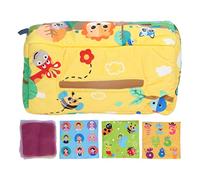 Naroote Sensory Tissue Box/Cover for Toddlers, Simulation Tissue Box with Crinkle Paper for Preschool Learning