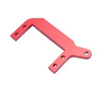 Naroote Servo On Axle Mount, CNC Machined Aluminum Alloy 4 Link Suspension with Enhanced Steering Geometry, for 1/4 RC Car Accessory (Red)