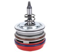 Naroote Servo Piston Assembly, High Precision Warp Proof Rust Resistant Rugged 700R4 Automotive Servo Piston with Retaining Ring for Astro Van Trailblazer Camaro (Red)