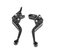 Naroote Short Black Motorcycle Clutch Brake Lever for Grom MSX125 - Adjustable & Durable for Safe Riding, CNC Aluminum Alloy - Fits 13-18 Models