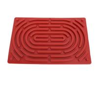 Naroote Silent Activity Board, No Burr Anxiety Relief Sensory Activity Board for ADHD (Dark Red)