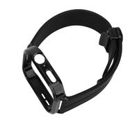 Naroote Silicone Magnetic Strap, Pure Color Magnetic Strap for Watch Fit 3 (Black)