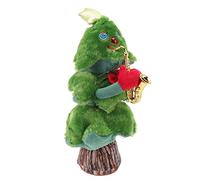 Naroote Singing Dancing Christmas Tree Vivid Cute Shape Holiday Cheer Toy for Kids Indoor/Outdoor Playground Use Plastic Cotton Polyester 18x18x37cm (Guitar Stump Christmas Tree)