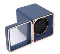 Naroote Single Watch Winder Case, Watch Winder Exquisite Automatic Super Quiet Motor Uniform Speed for Bookshelf (Blue W150C)