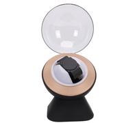 Naroote Single Watch Winder, Ultra Quiet Universal Fit Automatic Watch Winding Box with LED Lighting Precise Winding Stable Mechanism for Mechanical Watches Gifts for Men Collectors (Black)