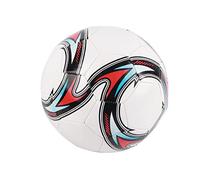 Naroote Size 5 Soccer Ball, PVC Leakproof Football, Sealing Air Valve Ball with Good Support & Control, Ideal for Training & Competition (white whirlwind Size 5)