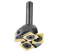 Naroote Slab Flattening Router Bit, 1/4 Shank 1 Inch Cutting Dia ATS Coating CNC Spoilboard Surfacing Bit, Carbide Insert Router with Storage Box, Ideal for Softwood, Hardwood &