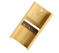 Naroote Soap Beveler Adjustable Pine Wood Trimming Tool for Hand-Made Soap, DIY Accessory for Making Supplies, Comfortable Handle, Natural Material for Candles, 7.7x4.3x2.0in
