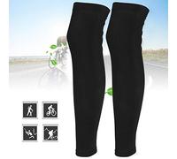 Naroote soft and comfortable Sunscreen Leg Sleeves, Keep Warm Leg Sleeves, Black Anti-slip for Men Women Outdoor Sports Winter Summer Cycling Hiking Running Tennis(Sun protection leg cover)