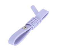 Naroote Soft and Delicate Wrist Strap Tweezers on The Skin Eyelash Ciglines Covering The Handle to High Elasticity for Eyelash Transplantation (Purple)