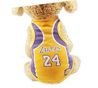 Naroote Soft Breathable Dog Summer Vest, Dog World Cup T Shirt for Puppy, Cute Mesh Summer Apparel for Sports (#7)