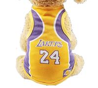 Naroote Soft Breathable Dog Summer Vest, Dog World Cup T Shirt for Puppy, Cute Mesh Summer Apparel for Sports (#6)