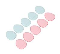Naroote Soft Elastic Finger Makeup Sponge Wet And Dry Dual Use Finger Powder Puff for Foundation Concealer, 10pcs Pink Blue Makeup Puff for Easy Carry