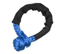 Naroote Soft Shackle 17 Tons Breaking Strength Durable Polymeric Polyethylene Recovery Road Rope for Offroad, Wear Resistant 19.69" Heavy Duty Soft Shackle for Towing and Rescue (Blue)