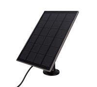 Naroote Solar Panel for Security Camera, 3W Type C Solar Panel with 6000mAh Rechargeable Battery, IP66 Weather Proof, 360° Adjustable Wall Mount & Protection Circuit