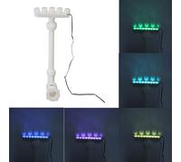 Naroote Solar Pool Fountain, RGB LED Waterfall with 7 Color Changing Modes and Remote Control, for Inground Pools and Ponds to Enhance Water Circulation and Relaxation