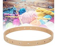 Naroote Solid Wooden Knitting Machine Round Loom for Wall Hanging Crafts, 21cm Handmade Weaving Tool, Ideal for Parent-Child Interaction