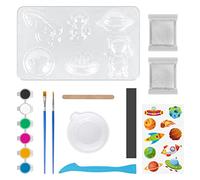 Naroote Space Astronaut Alien DIY Crafts Painting Kit Arts and Crafts Set for Kids Boys Girls, Safe and Non- Material, Ideal Children, Recommended Age 6+, Space Scene Decoration (Modeling