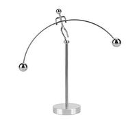 Naroote Stainless Art Balance Man, Iron Balance Toy Sewing Steel Metal Balanced Toy Cute Tall Tumbler Little Balanced Iron Toy to Relief Stress