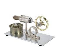 Naroote Stirling Engine Model, Scientific Experiment Educational Toy, Hands On Operation Tool for Physics Learning, Ideal for Classroom Demonstration