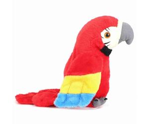 Naroote Talking Plush Toy Cute Electric Learning Toy Repeat Any Language for Kids Comfortable Fabric (Red)